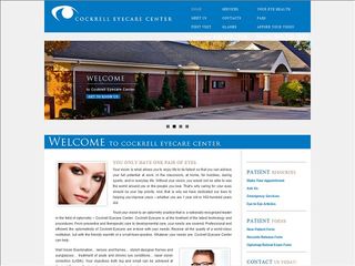 Web site www.cockrelleyecare.com, Cockrell Eyecare Ctr