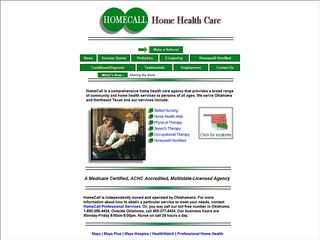 Web site www.homecallstillwater.com, Home Call Inc